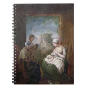 Ruhige Zeit, c.1810 (Öl auf Leinwand) Notizblock