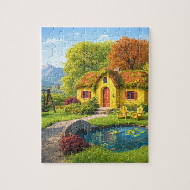 Ruhige Zuflucht: Wunderschöne Naturlandschaft-Puzz Puzzle (Vertikal)