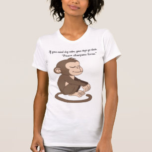 Ruhiger Affe Selbstvertrauen – Minimal Lifestyle T T-Shirt