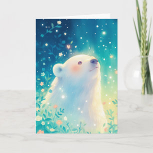 Ruhiger Blick des Eisbären Karte