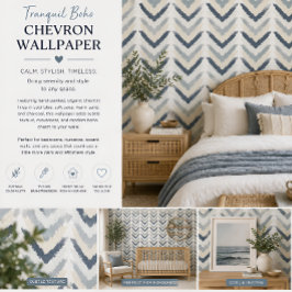 Ruhiger Boho-Chevron Tapete