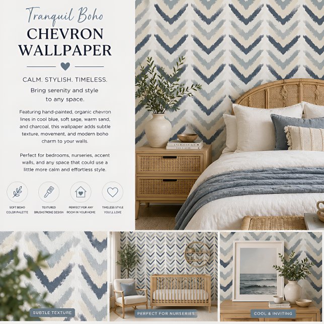 Ruhiger Boho-Chevron Tapete (Von Creator hochgeladen)