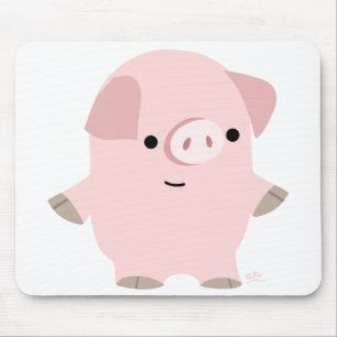 Ruhiger Cartoon Pig mousepad