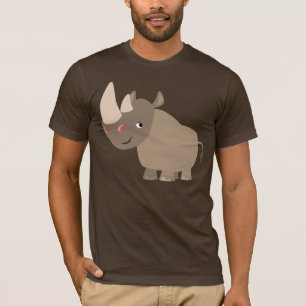 Ruhiger Cartoonrhino-T - Shirt