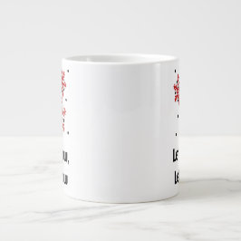 Ruhiger Feiertagsbecher – Ruhige Heiße-Schokolade- Jumbo-Tasse