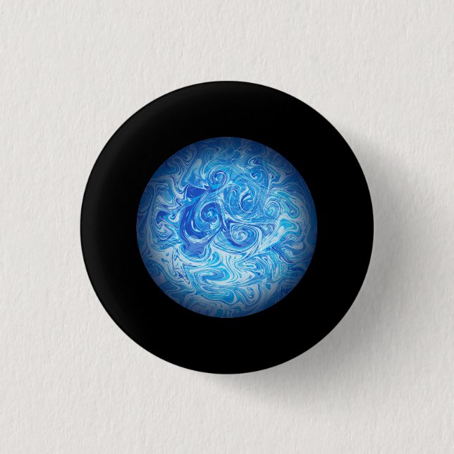 Ruhiger Gezeitenknopf Button (Vorderseite)