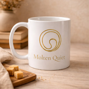 Ruhiger Gold-Swirbel-Klassik-Mug, 11 oz Kaffeetasse