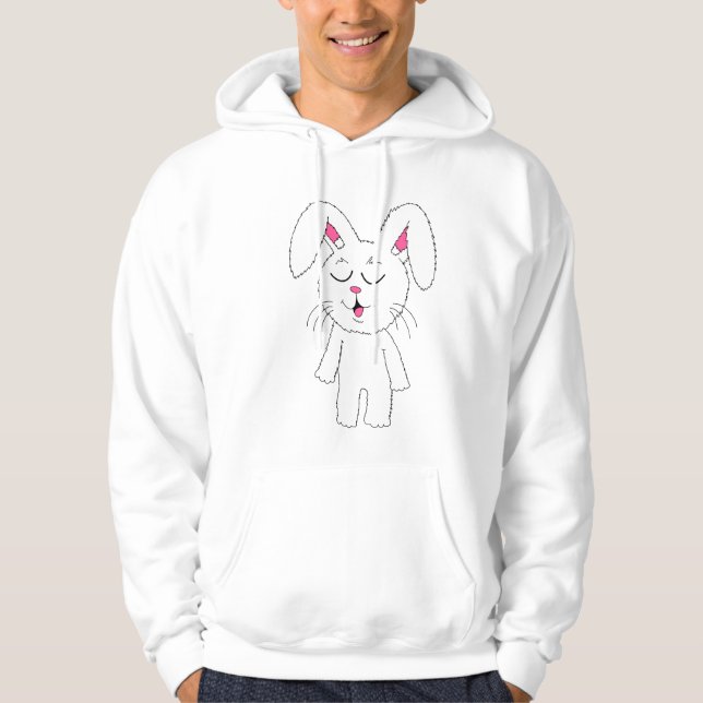 Ruhiger Hasenpullover  Hoodie (Vorderseite)
