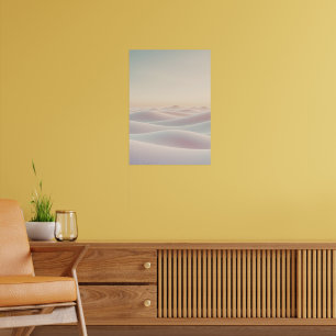 Ruhiger, heller Hintergrund mit Sanddünen Poster