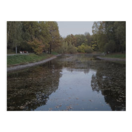 Ruhiger Herbstsee - Nordic Mist Edition Poster