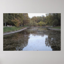 Ruhiger Herbstsee – Skandinavische Edition Poster