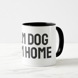 Ruhiger Hund, ruhiges Zuhause – Minimal bewusste H Tasse
