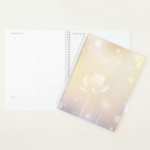 Ruhiger Lotus-Hardcover-Tagesplaner Planer