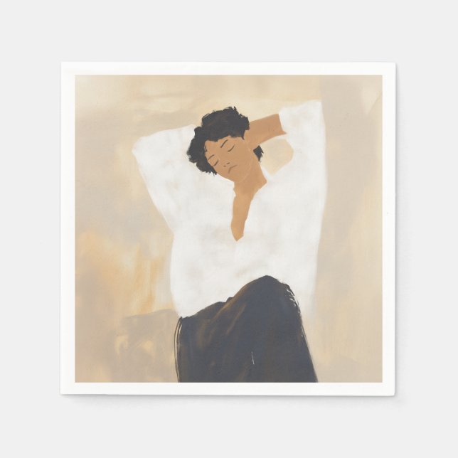 ruhiger Moment Serviette (Vorderseite)