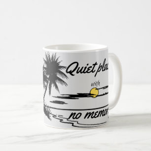 ruhiger Ort ohne Speicher Kaffeetasse