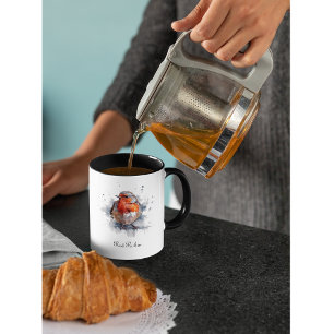 Ruhiger Rotkehlchen, individuell Tasse