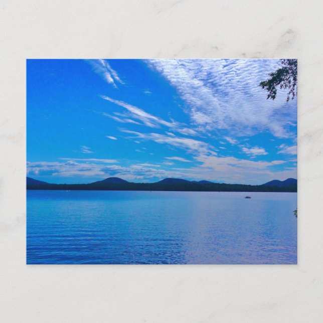 ruhiger, schöner Tag am See Postkarte (Vorderseite)