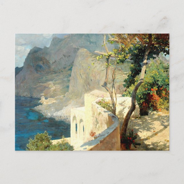 Ruhiger Sommernachmittag in Capri, Brioschi Othmar Postkarte (Vorderseite)
