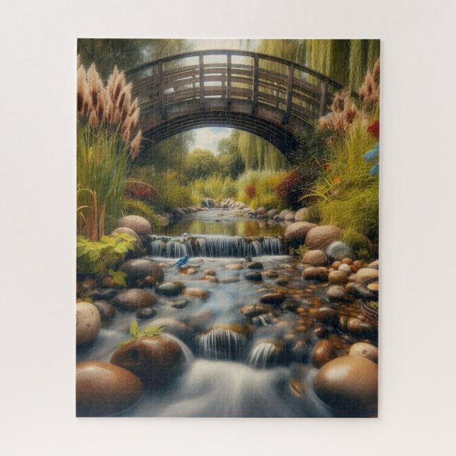 Ruhiger Sommerstrom Puzzle (Vertikal)