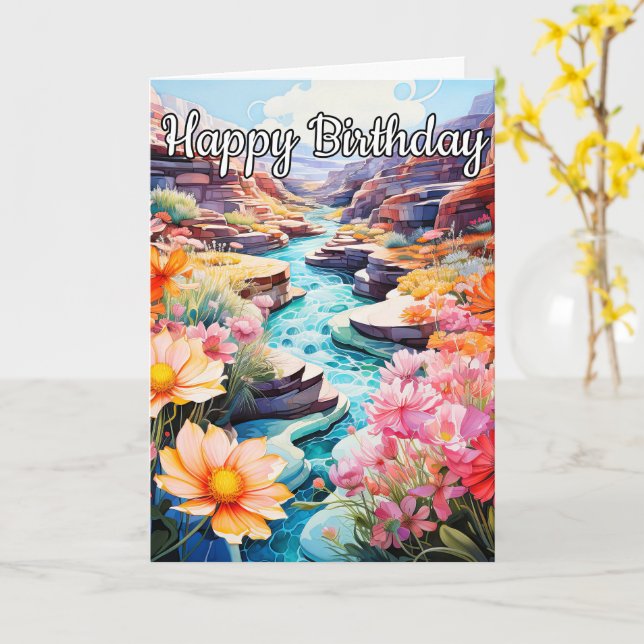 Ruhiger Spätsommertag auf der Wange Karte (Gelbe Blume)