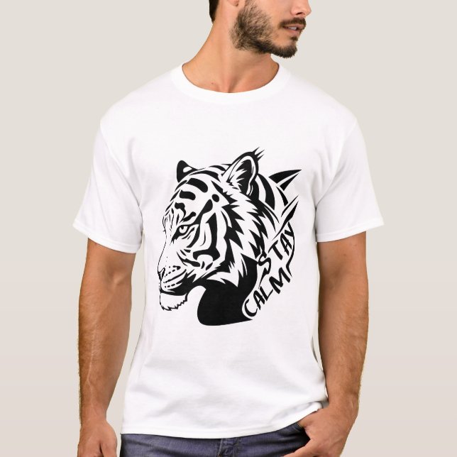 Ruhiger Tigerblick T-Shirt (Vorderseite)