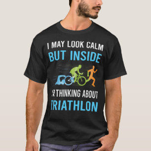 Ruhiger Triathlon-Triathlet T-Shirt