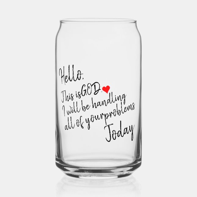 Ruhiger Trost Tägliche Ermutigung Hingabe Geschenk Dosenglas (Vorderseite)