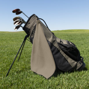 Ruhiger und einfacher brauner texturierter Hinterg Golfhandtuch