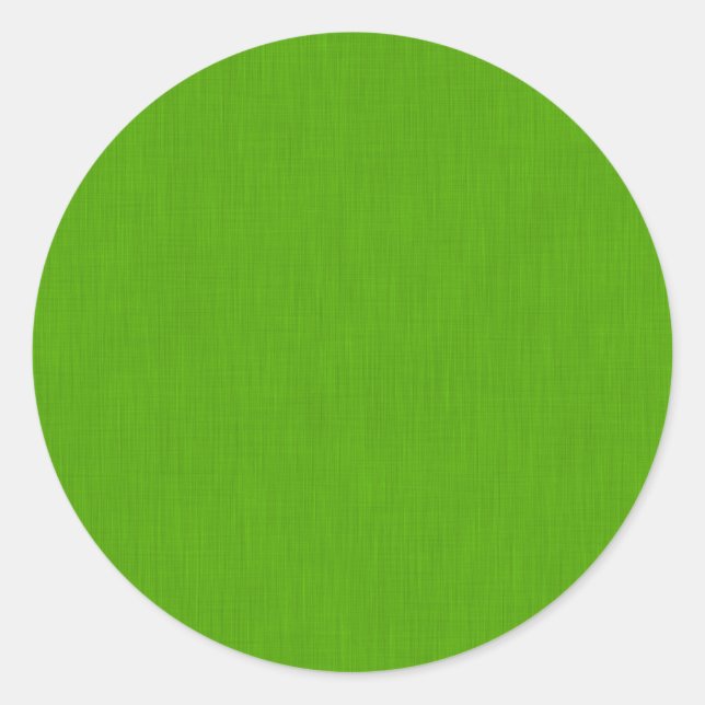 Ruhiger und einfacher limettgrüner texturierter Hi Runder Aufkleber (Vorderseite)