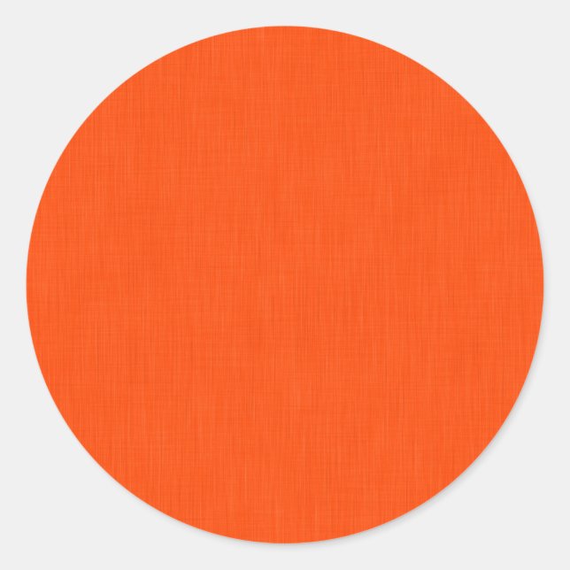 Ruhiger und einfacher orange texturierter Hintergr Runder Aufkleber (Vorderseite)