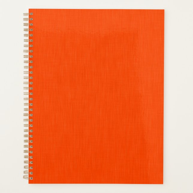 Ruhiger und einfacher orangefarbener texturierter  planer (Vorderseite)