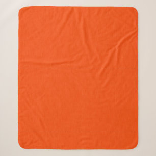 Ruhiger und einfacher orangefarbener texturierter sherpadecke