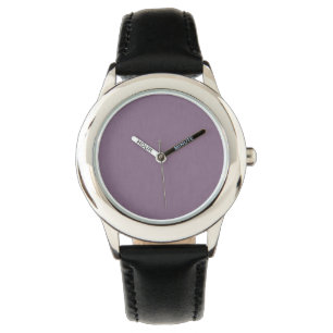 Ruhiger und einfacher violetter texturierter Hinte Armbanduhr