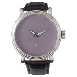 Ruhiger und einfacher violetter texturierter Hinte Armbanduhr