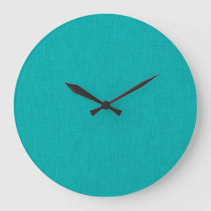 Ruhiger und einfacher visueller Türkis strukturier Große Wanduhr