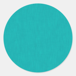 Ruhiger und einfacher visueller türkisfarbener tex runder aufkleber