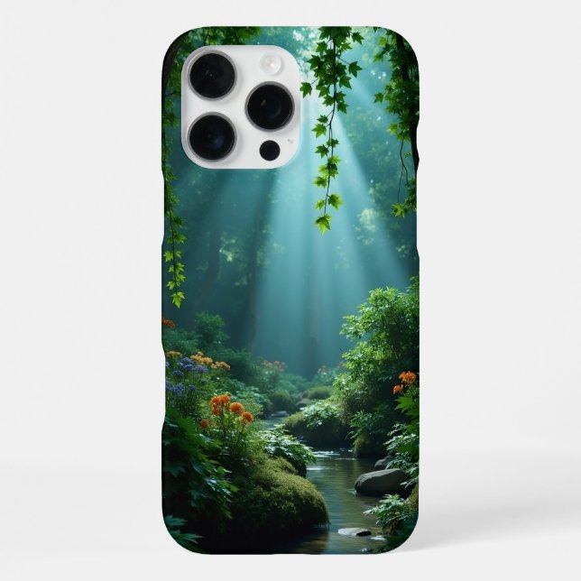 Ruhiger Waldstrom iPhone-Hülle iPhone Hülle (Rückseite)