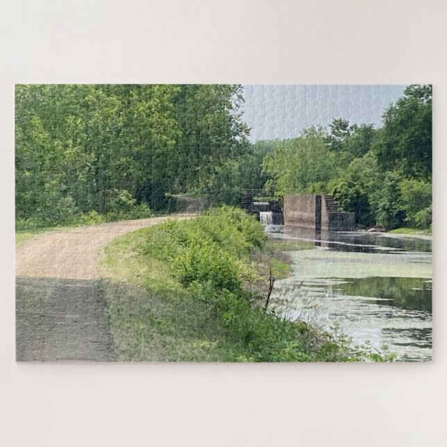 Ruhiger Weg neben dem Kanal Puzzle (Horizontal)