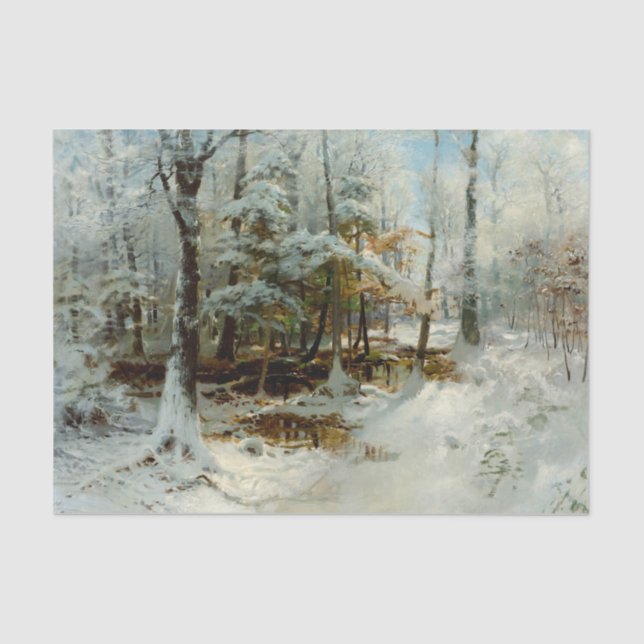 Ruhiger Winternachmittag, enttäuscht Seidenpapier (Vorderseite)