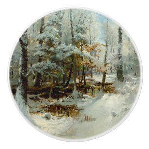 Ruhiger Winternachmittag von William Bliss Baker Keramikknauf
