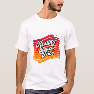 Ruhiges Beach-Gesicht - Unglaublich witzig Beach-S T-Shirt