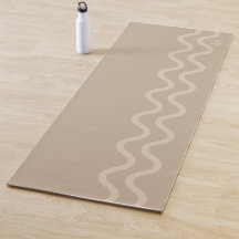 Ruhiges Beige Modernes Minimal Wellenlinien Mit In