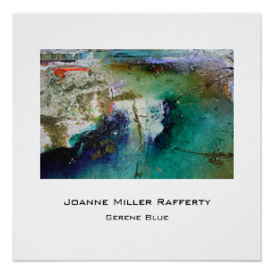 Ruhiges Blau Poster