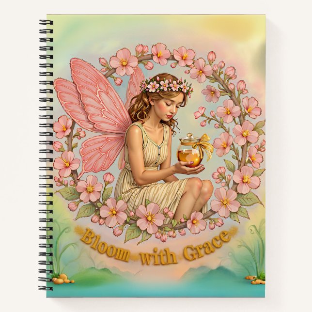 Ruhiges Bloom mit Grace-Notebook Notizbuch (Vorderseite)