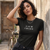 Ruhiges Chaos - Frauen Paradox T-Shirt Schwarz