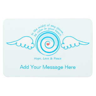 Ruhiges Herz in einem Sturm Magnet