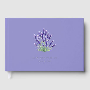 Ruhiges Lavendel-Botanik-Sträußchen Gästebuch