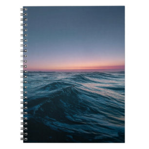 Ruhiges Ocean Sunset Waves Notebook Notizblock