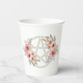 Ruhiges Pentagramm Pappbecher