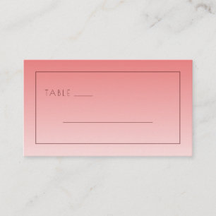 Ruhiges Pink Minimalistisches Linienmuster Platzkarte